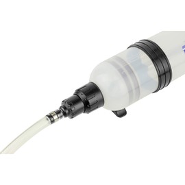 Mityvac MVA6852 1.5 Liter Fluid Evacuator Extractor and Dispensing Syringe, Twist-Valve, Dual-Seal Piston, MVA7218 Rubber ATF Adapter, for Master Cylinders, Transaxles, Power Steering and Coolant