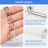 Weielt Toilet Flush Handle Eeplacement Kit Zinc Alloy Metal Toilet