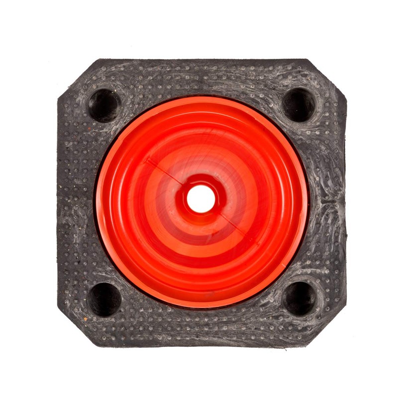 UvV® Bigfoot Traffic Cone 50 cm Pylons (HD-PE, Hard) Red