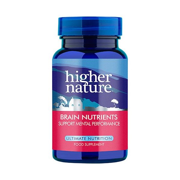 Higher Nature Brain Nutrients Support Mental Performance 90 caps