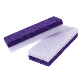 Vaguelly 2Pcs Purple Foot Pumice Stone Exfoliating Callus Remover for Soft Feet and Smooth Skin Lightweight Pedicure Tools for Home and Salon Care