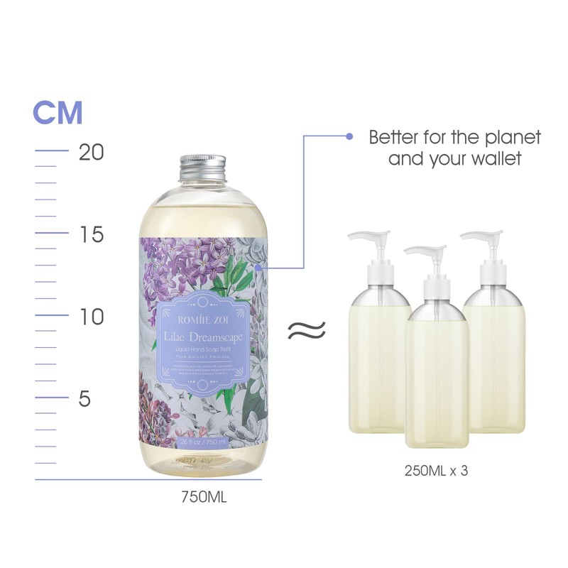 ROMIIE ZOI Liquid Hand Soap Refill Gift Set – 3