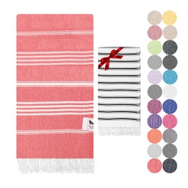 Beach towel - Turkish Beach Towels and Hand Towel. Ultrathin, Lightweight, Quick-Drying and Soft Cotton Beach Towels for Adults. Perfect for Beach, Pool, SPA, Gym, Yoga, Bathroom (94x180cm+40x100cm)