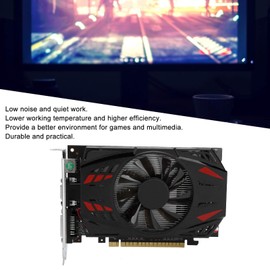 GTX1050Ti Gaming Graphics Card, 1GB DDR5 128Bit Discrete Graphics Card, 780MHz PCI Express 3.0, Desktop Graphics Card with Cooling Fan