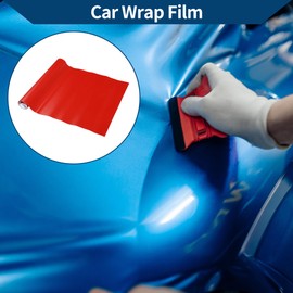 Hihaha Car Film Exterior Interior Vinyl Film Cover Car Protection PVC 1 ft x 59.84 Inch 1 Piece Matt Red
