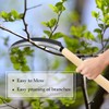 Kasoyo Mini Stainless Steel Serrated Blade, Hand-held Wooden Handle Sickle