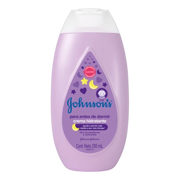 Johnson's crema corporal para bebé antes de dormir 200 ml