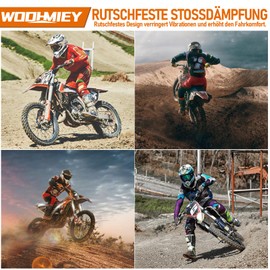 WODHMIEY Motorcycle Foot Pegs, Dirt Bike Footrests, CNC Aluminium Alloy, Non-Slip, Fatigue-Free, Easy to Install, Mounting Hole Diameter 10 mm, for CR CRF 125