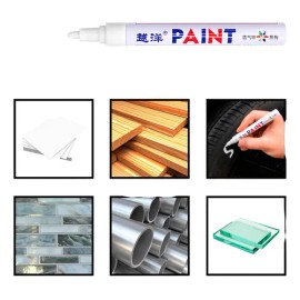 Plumon Bco Pintura Marcador Letras Llantas Moto Carro Llanta