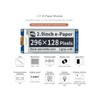2.9inch e-Paper Display Module, 296x128 Resolution 3.3V/5V Two-Color epaper Display