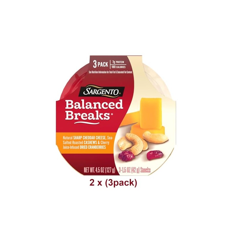 Sargento Balanced Breaks Cheese and Crackers Variety Pack - 6