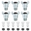Venussar 6PCS 3/4'' NPT Iron Air Hose Fitting, Universal Coupling