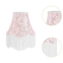 yuksok Table Lamp Shade Cover Floor Light Cover with Tassel Modern Bedside Light Shade for Study Room Cafe Apartment Farmhouse Decor