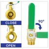 ERGAOBOY 2 x 1/4 inch BSP male thread on brass