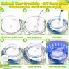 Nuenen 16 Pcs 20 oz Bulk Plastic Snowglobe Tumbler with