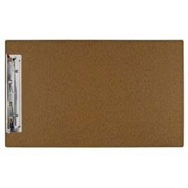Ruby Paulina 11x17 Hardboard Clipboard with 8" Hinge Clip, Brown (540461)