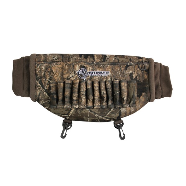 Cupped Waterfowl Deluxe Hunting Camo Hand Warmer, Fleece Lined Hand Warming Pocket with Exterior Shell Holders, Realtree Timber Camo