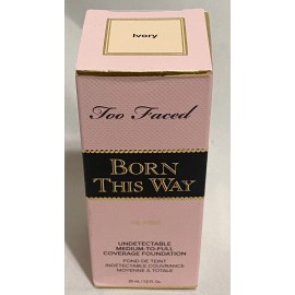 Too Faced Born This Way Oil Free Undetectable Foundation Shade IVORY 1oz / 30ml