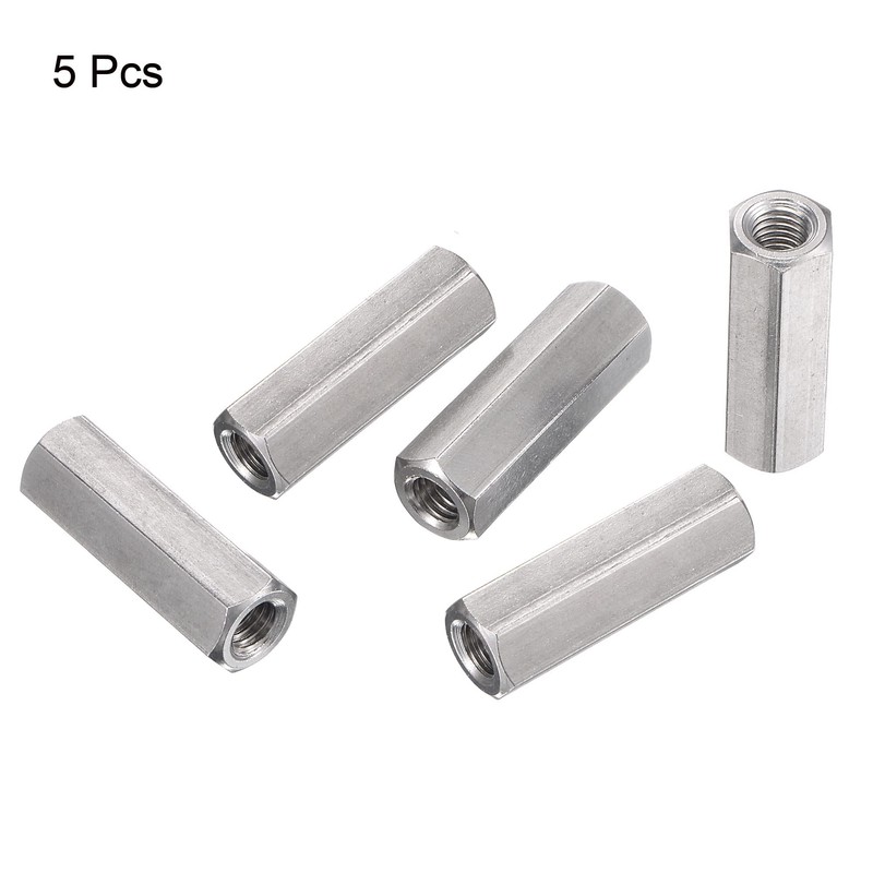 sourcing map M8 x 1.25-Pitch 40mm Length 304 Stainless Steel