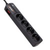 Infosec Blackline 4 Socket with Surge Protection S4