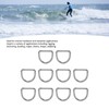 10pcs 316 Stainless Steel D Ring Semi Circular Welded D