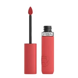L'Oréal Paris, Infallible Matte Resistance Nudes, Labial Líquido Mate Larga Duración 16hr, Color Intenso con Ácido Hialurónico, Tono Crush Alert 645, 5ml