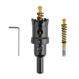 [2024] Carbide Stainless Steel Hole Saw, Drilling, Electric Drill, Woodworking, Iron, Metal, Stainless Steel, Aluminum, Etc., Recommended by DIY Professionals, Hole Cutter (0.9 inches (22 mm)