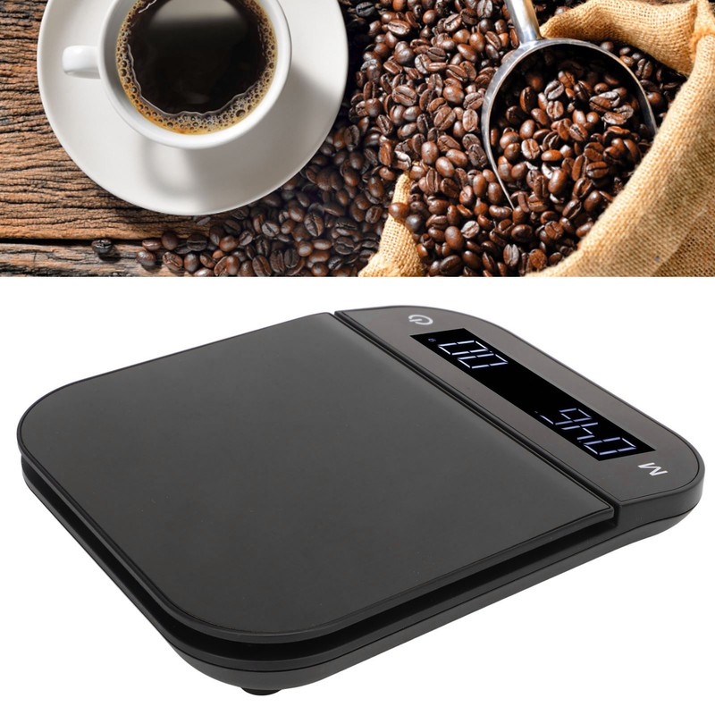 Digital Coffee Scale Waterproof 0.1g High Accuracy Manual Automatic Mini