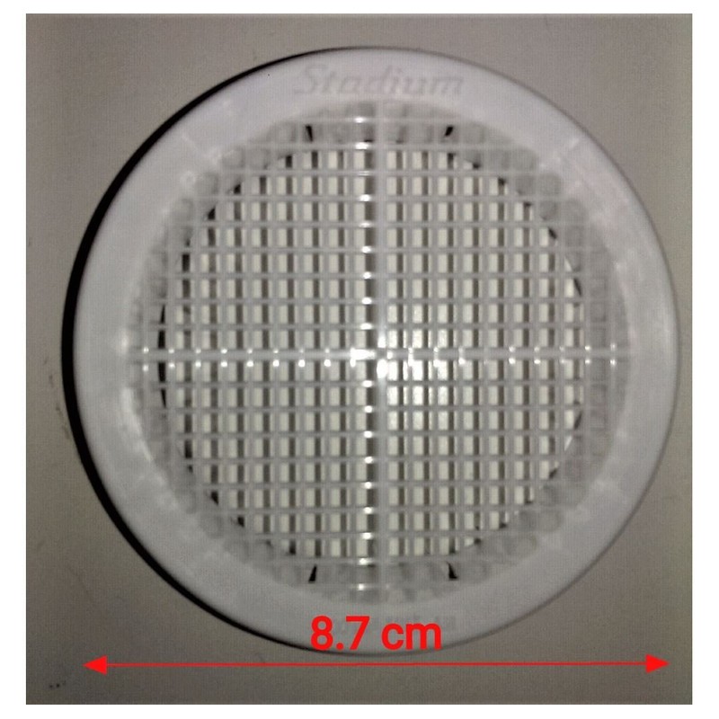 BM406W White 3" Round Soffit Vent