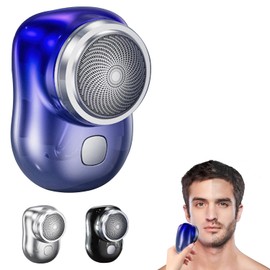 Mini Electric Razor,Portable Powerful Storm Razor,Pocket Size Shaver for Men Women,Compact Face Shaver,Waterproof Wet Dry Cordless,USB-C Fast Rechargeable for Home,Car,Travel(Gradient Blue)