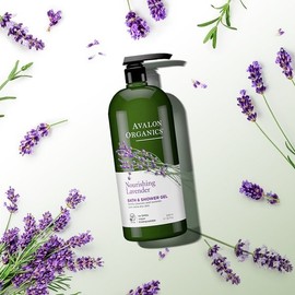 3 Large Size Avalon Organics Lavender Mild Acidic Shower Gels 946ml + 2 Antique Soaps Free Gift / 아발론오가닉스 대용량 라벤더 약산성 샤워젤 946ml 3개 + 앤티크 비누 2개 증정