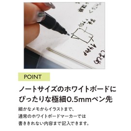 Gakken Sta:Ful Whiteboard Marker SHIROita Marker 0.5mm 2-Piece Set Z05601
