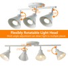 vivihobb 4 Light Plug in Track Lighting Kit,Modern Plug in