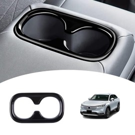 [GIKAKU] Honda Vezel New VEZEL RV3 / RV4 / RV5 / RV6 Exclusive Accessory Parts, Drink Cup Holder Panel for Rear Seat Interior Panel Interior Parts (Piano Black)