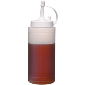 KitchenCraft Squeezy Sauce Bottle, BPA Plastic, 225 ml, White