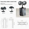 DIYHD 8FT Ceiling Mount Black Sliding Barn Door Hardware, Low