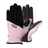 AK Horse Riding Gloves Warm & Cozy Polar Fleece Ladies & Kids daily use Gloves AKRS-6186 (Black/Pink, 4XS)