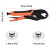 Dedjgoo Heavy Duty Snap Fasteners Kit+ Canvas Snap Kit,Screw Snaps,Boat