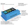 Nurzviy Solar Charge Controller 30A Dual USB 12V/24V PWM Auto