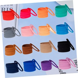 Vaguelly 36pcs Seamless Elastic Nylon Hair Bands for Women Durable Rubber Bands Mixed Colors for Beautiful Hairstyles for and Everyday Use