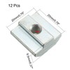 sourcing map Slide in T-Nut, M6 Threaded for 4040 Series