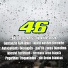 Valentino Rossi Sticker Fluorescent Yellow 46 Vinyl Decal 2013 (4