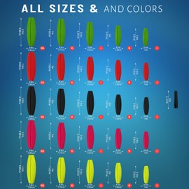 Narcissus Fishing Slotted Peg Float – Slip Bobbers for Fishing, Catfishing Tackle, Fishing Bobbers for Bass, Santee Rig, Easy Line Insertion, No Threading (18pcs-2in)