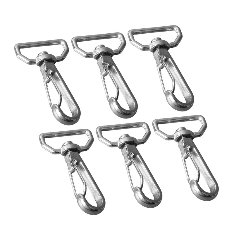 6pcs Webbing Belt Spring Hooks 316 Stainless Steel Universal D