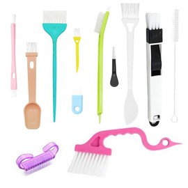 12PCS Home Furniture Various Cleaning Brush Cleaning Set, Gap Cleaning Brush Tool, Handheld Slot Cleaning Tool, Dustpan Cleaning Brush, Shutter Door and Window Track Clean