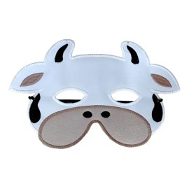 Máscara Antifaz Animales Primavera Color Diseño Unico Vaca