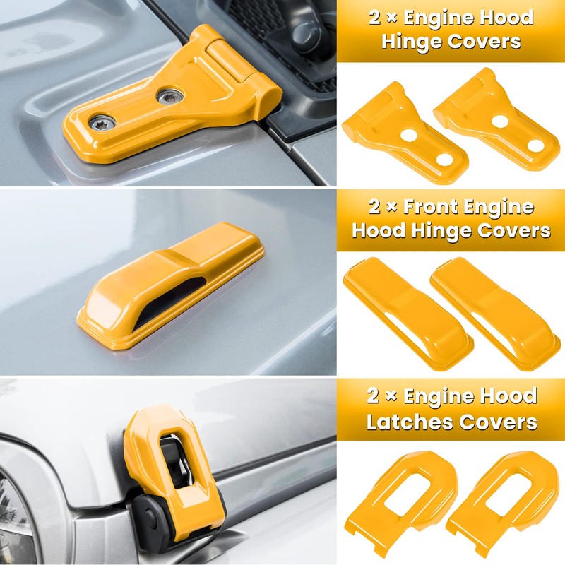 26PCS Full Set Exterior Decoration Trim Kit for Jeep Wrangler