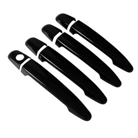DEYTOP Door Handle Cover for Toyota Camry 2007-2011/Tacoma 2005-2015 Door Handle Covers for Highlander 2008-2013 Door Handle Protector for Lexus RX330/RX350 (Gloss Black)