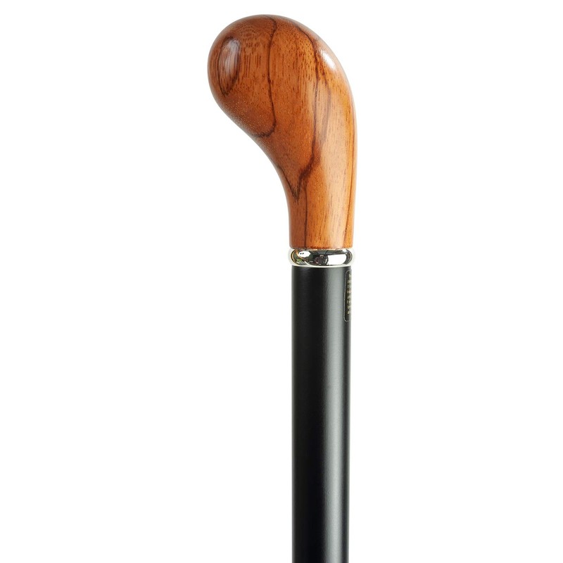 Rosewood Knob Cane with Black Shaft