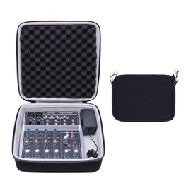 XANAD Hard Mixer Case for Behringer Xenyx 802S, YAMAHA MG06 / MG06X / AG03MK2 Compact Streaming Mixer - Inside: 8.9"x8.9"x3"